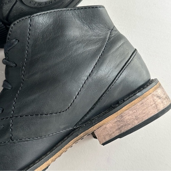 Harley Davidson Men's Round Toe Black Soft Leather Ankle Motorcycle Boots Size 9 - Picture 8 of 12